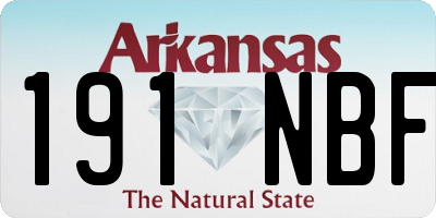AR license plate 191NBF