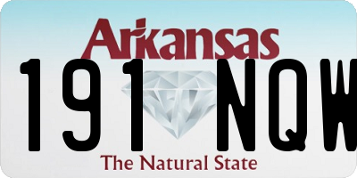 AR license plate 191NQW