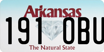AR license plate 191OBU