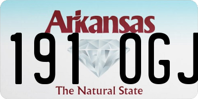 AR license plate 191OGJ