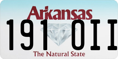 AR license plate 191OII