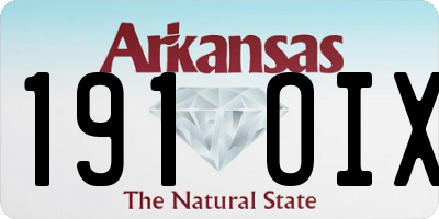 AR license plate 191OIX