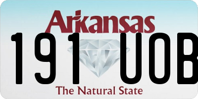 AR license plate 191UOB