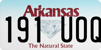 AR license plate 191UOQ