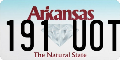 AR license plate 191UOT