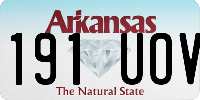 AR license plate 191UOV