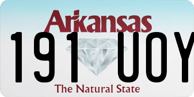 AR license plate 191UOY