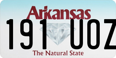 AR license plate 191UOZ
