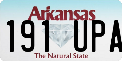 AR license plate 191UPA