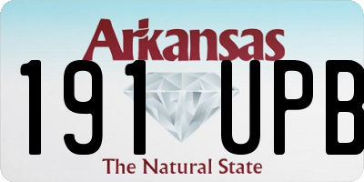 AR license plate 191UPB