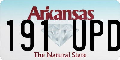 AR license plate 191UPD
