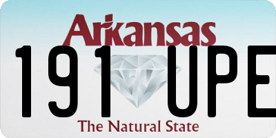 AR license plate 191UPE