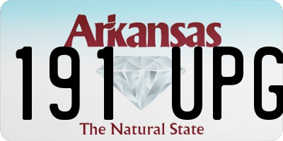 AR license plate 191UPG