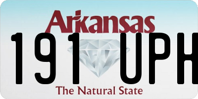 AR license plate 191UPH