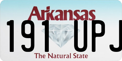 AR license plate 191UPJ