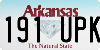AR license plate 191UPK