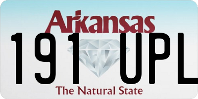 AR license plate 191UPL