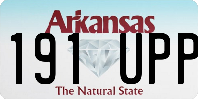 AR license plate 191UPP