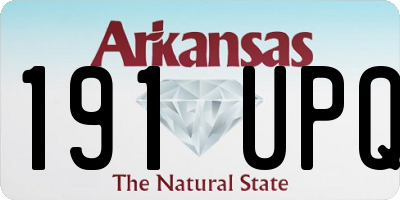 AR license plate 191UPQ