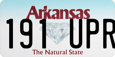 AR license plate 191UPR