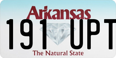 AR license plate 191UPT