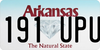 AR license plate 191UPU