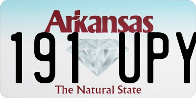 AR license plate 191UPY