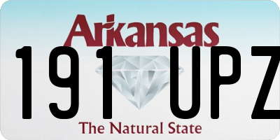 AR license plate 191UPZ