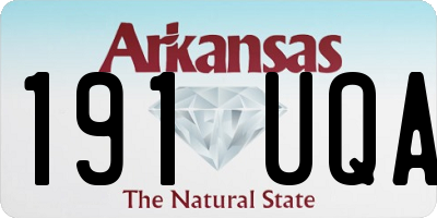 AR license plate 191UQA
