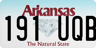 AR license plate 191UQB
