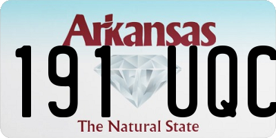 AR license plate 191UQC