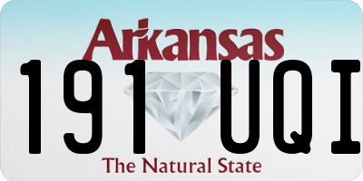 AR license plate 191UQI