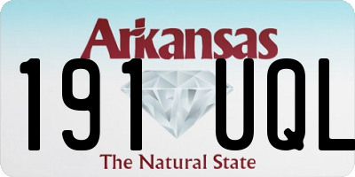 AR license plate 191UQL