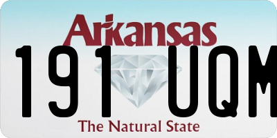 AR license plate 191UQM