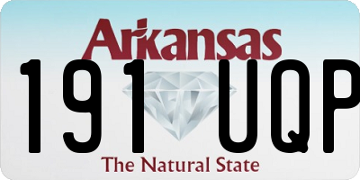 AR license plate 191UQP