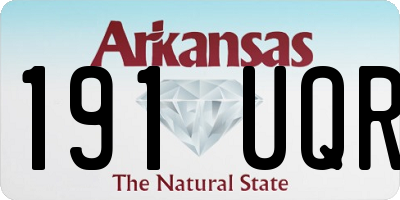AR license plate 191UQR