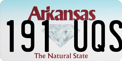 AR license plate 191UQS