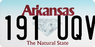 AR license plate 191UQV
