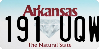 AR license plate 191UQW