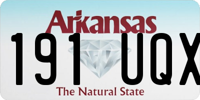 AR license plate 191UQX