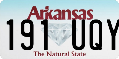 AR license plate 191UQY