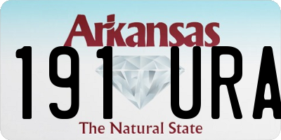 AR license plate 191URA