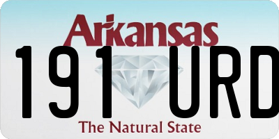 AR license plate 191URD