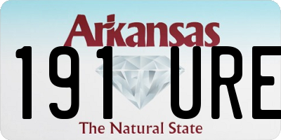 AR license plate 191URE