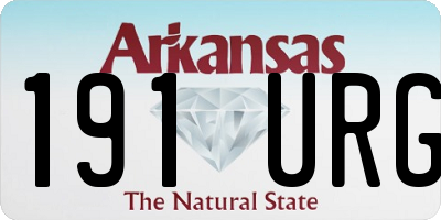 AR license plate 191URG