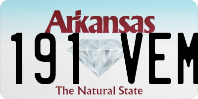 AR license plate 191VEM