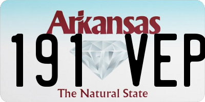 AR license plate 191VEP