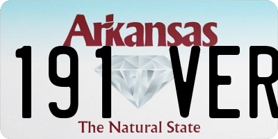 AR license plate 191VER