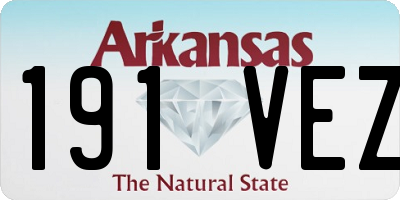 AR license plate 191VEZ