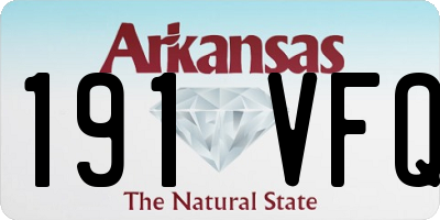 AR license plate 191VFQ